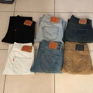 Men’s Levi’s jeans wardrobe. PERFECT CONDITION!